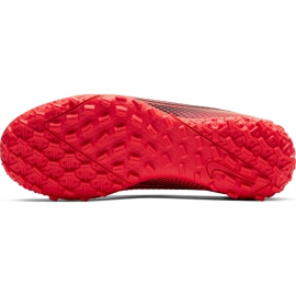 Calzado de fútbol Nike Mercurial Vapor 13 Academy Tf Junior AT8145 606 rojo rojo 8