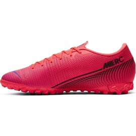 Zapatos de fútbol Nike Mercurial Vapor 13 Academy Tf AT7996 606 rojo rojo 2