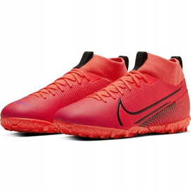 Calzado de fútbol Nike Mercurial Superfly 7 Academy Tf Junior AT8143 606 rojo rojo 3
