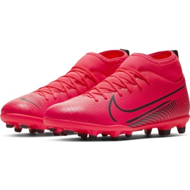 Zapatillas de fútbol Nike Mercurial Superfly 7 Club FG / MG Junior AT8150 606 rojo rojo 3