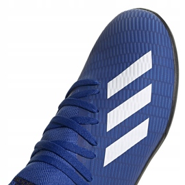 Botas de fútbol adidas X 19.3 Tf Junior EG7172 azul azul 3