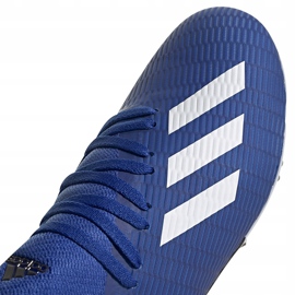 Botas de fútbol adidas X 19.3 Fg Junior EG7152 azul azul 3
