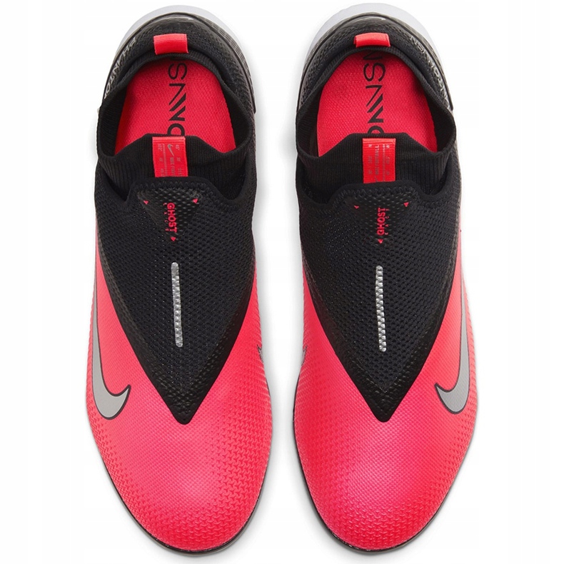 Calzado de fútbol Nike React Phantom Vsn 2 Pro Df Ic CD4170 606 rojo, negro rojo 1
