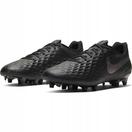 Zapatos de fútbol Nike Tiempo Legend 8 Academy FG / MG AT5292 010 negro negro 3