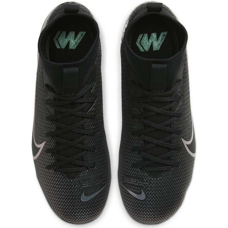 Zapatillas de fútbol Nike Mercurial Superfly 7 Academy FG / MG Junior AT8120 010 negro negro 1