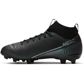 Zapatillas de fútbol Nike Mercurial Superfly 7 Academy FG / MG Junior AT8120 010 negro negro 2