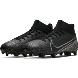 Zapatillas de fútbol Nike Mercurial Superfly 7 Academy FG / MG Junior AT8120 010 negro negro 3