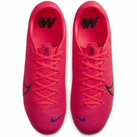 Zapatos de fútbol Nike Mercurial Vapor 13 Academy FG / MG AT5269 606 rojo rojo 1