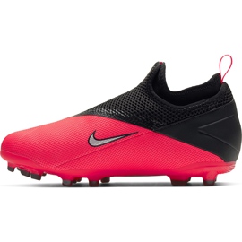 Zapatillas de fútbol Nike Phantom Vsn 2 Academy Df FG / MG Junior CD4059 606 multicolor rojo 2