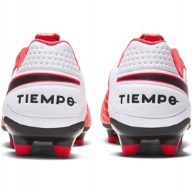 Zapatos de fútbol Nike Tiempo Legend 8 Academy FG / MG AT5292 606 rojo rojo 4