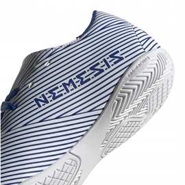 Adidas Nemeziz 19.4 In Jr zapatos de fútbol blancos y azules EF1754 multicolor 6