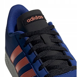 Zapatillas adidas Vl Court 2.0 K azul para niños EG2003 4