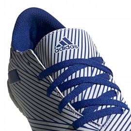Adidas Nemeziz 19.4 In Jr zapatos de fútbol blancos y azules EF1754 multicolor 2