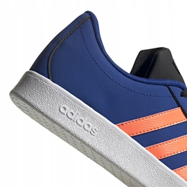 Zapatillas adidas Vl Court 2.0 K azul para niños EG2003 5