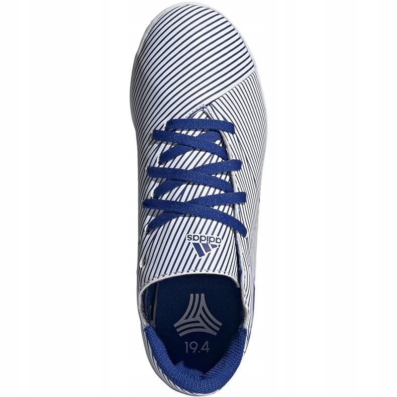Adidas Nemeziz 19.4 In Jr zapatos de fútbol blancos y azules EF1754 multicolor 1