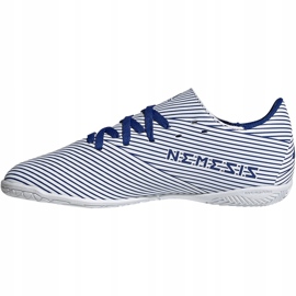 Adidas Nemeziz 19.4 In Jr zapatos de fútbol blancos y azules EF1754 multicolor 3
