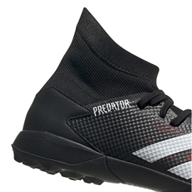 Botas de fútbol adidas Predator 20.3 Tf negras y rojas EF2208 multicolor negro 4