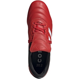 Botas de fútbol Adidas Copa Gloro 20.2 Fg rojas G28629 negro rojo rojo 1