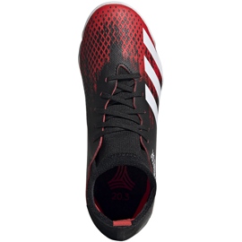 Botas de fútbol Adidas Predator 20.3 In Jr negras y rojas EF1954 multicolor negro 1