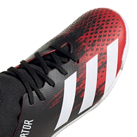 Botas de fútbol Adidas Predator 20.3 In Jr negras y rojas EF1954 multicolor negro 3