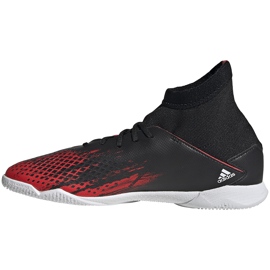 Botas de fútbol Adidas Predator 20.3 In Jr negras y rojas EF1954 multicolor negro 2