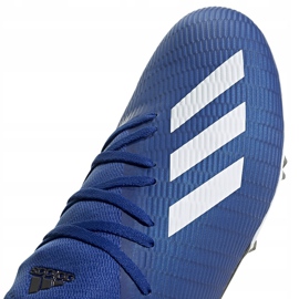Botas de fútbol adidas X 19.3 Fg azul EG7130 azul blanco 2