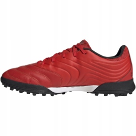 Adidas Copa 20.3 Tf zapatos de fútbol rojo G28545 2