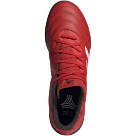 Adidas Copa 20.3 Tf zapatos de fútbol rojo G28545 1