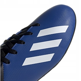 Adidas X 19.4 FxG Junior zapatos de fútbol azul-negro EF1615 3
