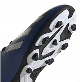 Adidas X 19.4 FxG Junior zapatos de fútbol azul-negro EF1615 5