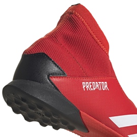 Botas de fútbol adidas Predator 20.3 Ll Tf Jr EF1949 rojo rojo 4