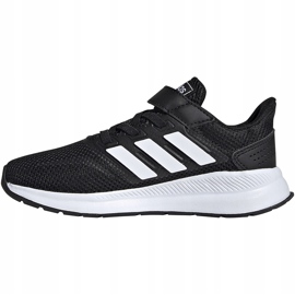 Zapatillas adidas Runfalcon C para niños negras y blancas EG1583 blanco negro 2