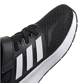 Zapatillas adidas Runfalcon C para niños negras y blancas EG1583 blanco negro 3