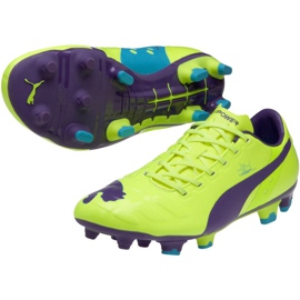 Botas de fútbol Puma Evo Power 2 Fg amarillo-violeta 102945 04 3