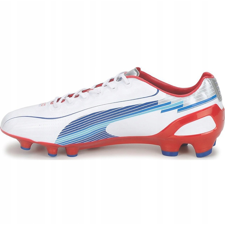 Botas de fútbol Puma Evo Speed ​​1 Fg blanco-rojo-azul 102527 01 1