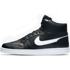 Zapatillas de hombre Nike Ebernon Mid negras y blancas AQ1773 002 blanco negro 2