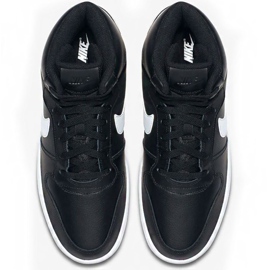 Zapatillas de hombre Nike Ebernon Mid negras y blancas AQ1773 002 blanco negro 1