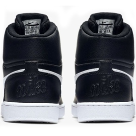 Zapatillas de hombre Nike Ebernon Mid negras y blancas AQ1773 002 blanco negro 4