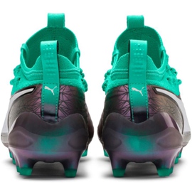 Zapatos de fútbol Puma One 1 Il Lth Fg Ag gris-verde 104925 01 rojo 4