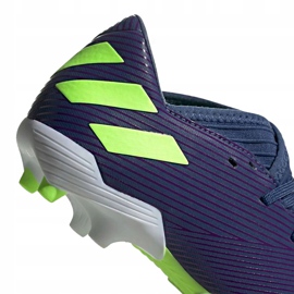 Botas de fútbol adidas Nemeziz Messi 19.3 Fg Junior EF1814 amarillo violeta 4