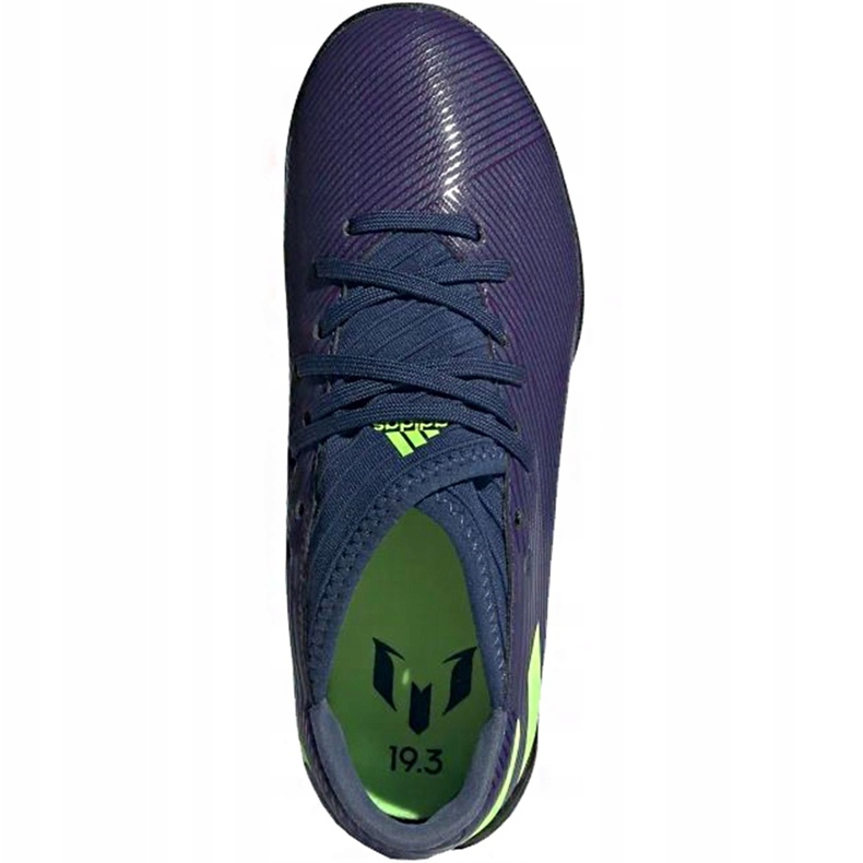 Botas de fútbol adidas Nemeziz Messi 19.3 Tf Junior EF1811 negro azul marino 1