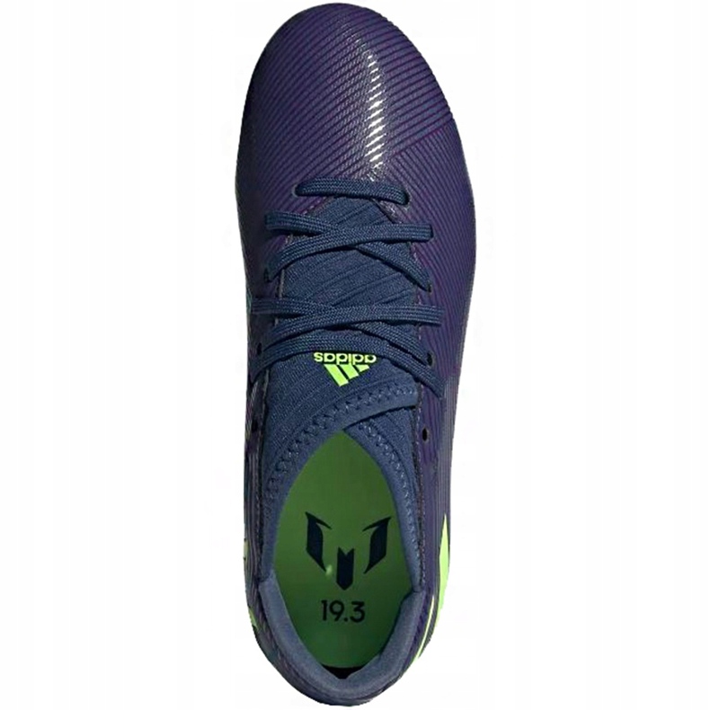 Botas de fútbol adidas Nemeziz Messi 19.3 Fg Junior EF1814 amarillo violeta 1