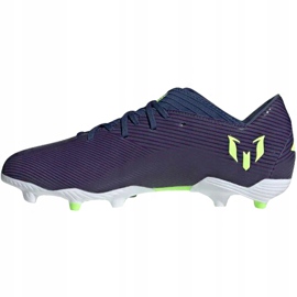 Botas de fútbol adidas Nemeziz Messi 19.3 Fg EF1806 violeta azul marino 2
