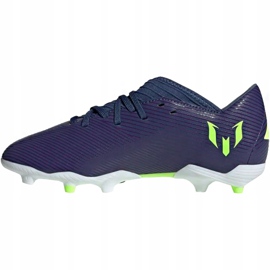 Botas de fútbol adidas Nemeziz Messi 19.3 Fg Junior EF1814 amarillo violeta 2