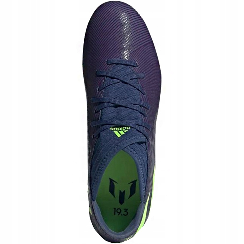 Botas de fútbol adidas Nemeziz Messi 19.3 Fg EF1806 violeta azul marino 1