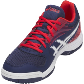 Zapatillas de voleibol Asics Gel-Task azul-rojo B704Y 400 para hombre azul marino multicolor azul marino 4