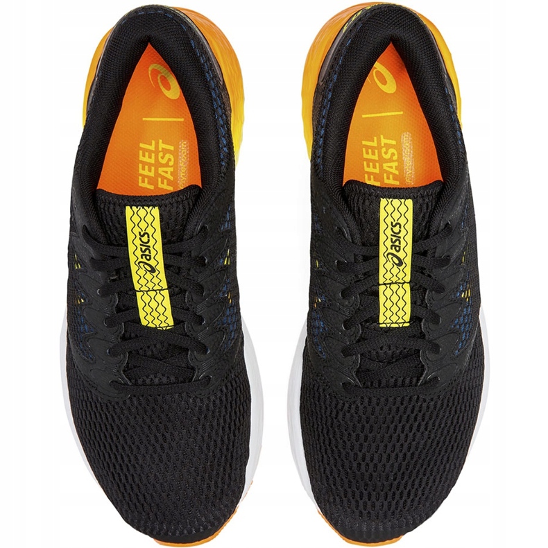 Zapatillas de hombre Asics Roadhawk Ff 2 negro y naranja 1011A136 005 1