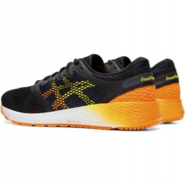 Zapatillas de hombre Asics Roadhawk Ff 2 negro y naranja 1011A136 005 4