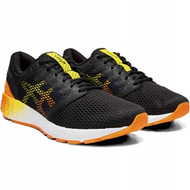 Zapatillas de hombre Asics Roadhawk Ff 2 negro y naranja 1011A136 005 3