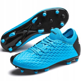 Botas de fútbol Puma Future 5.4 Fg Ag 105785 01 azul negro azul 3